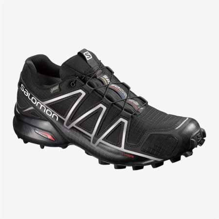 Salomon SPEEDCROSS 4 GTX Mens Trail Running Shoes Black UK BMFV